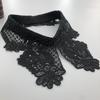 Novo Floral Criativo Vintage Combinando Suéter Camiseta Versátil Boutique Solúvel em Água Moda Decorativo Gola Falsa para Mulheres