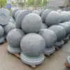 Bolas de Pedra para Barreiras de Tráfego de Granito, Bolas de Pedra Cinza Gergelim para Bloqueio de Carros, Postes de Pedra Redondos, Pedras Quadradas para Bloqueio de Veículos em Estacionamentos