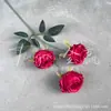 Salón de Bodas Flores Artificiales Rojas Hortensia Borgoña Rosa Material de Flores para Boda Decoración de Guía de Carretera Decoración de Ingeniería de Ventanas