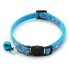 Coleira com Sino de Gato Estampada Coleira de Cachorro Coleira de Gato Colar Decorativo Joias de Gato Coleira de Gato Suprimentos para Pets