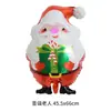 Nuevos Globos de Papel de Aluminio de Santa Claus Muñeco de Nieve Árbol de Navidad Decoración de Fiesta Navideña Arreglo Globos de Bastón Venta al por Mayor