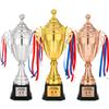 Trofeo de Juego de Oro, Plata y Cobre, Premios de Reunión Deportiva, Fútbol Baloncesto, Personalización Creativa de Escuela de Taekwondo, Trofeo de Metal