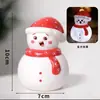 Decoración de pastel de Navidad Lámpara de aceite pequeña portátil LED Luz nocturna de Navidad Mesa de postres Atuendo Accesorios luminosos