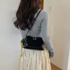 Bolso de mano escarchado para otoño e invierno para mujer, nuevo modelo 2026, bolso de hombro de retazos de alta gama, bolso tipo almohada de lujo ligero, bolso cruzado vintage