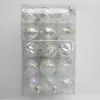 Bola de Natal Colorida Transparente de Plástico de 6cm Decorações de Natal Bola Colorida Transparente de Forma Especial Galvanizada Pingente de Natal