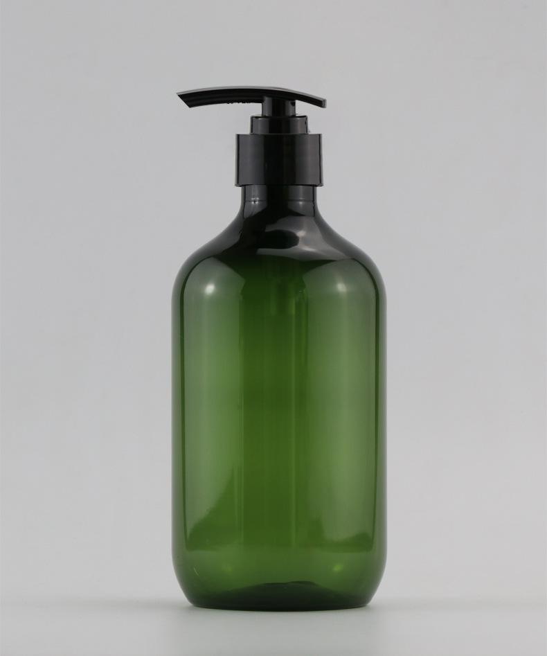 pet乳液瓶洗发水瓶 茶色圆肩按压 护发素瓶