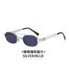 Nuevas gafas de sol de doble puente transfronterizas, gafas de sol poligonales de montura pequeña de moda callejera europea y americana, gafas de sol retro de moda