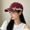 Gorras Unisex, Gorras de Béisbol Bordadas Retro, Casuales y Versátiles, Gorras para Adelgazar el Rostro, Gorras para Proteger del Sol al Aire Libre