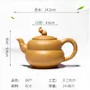 Casa Modelo Sala de Té con Estanterías de Exhibición Estilo Chino, Teteras de Arcilla Púrpura, Mascotas de Té, Teteras Pequeñas, Juegos de Té Kung Fu, Recipientes para Té de Arcilla Púrpura y Artículos Decorativos