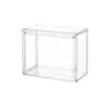 Caixa de Armazenamento de Cosméticos Bolsa Transparente Caixa de Capacete Pano com Cordão Acrílico Caixa de Exibição de Bonecos Magnética Grande Caixa de Sapatos