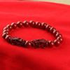 Pulseira de cinábrio Zijin anel único couro quebra homens e mulheres pulseira de casal ano de nascimento pulseira vermelha pulseira dupla