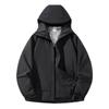 Chaqueta de Concha Blanda Engrosada para Mujer, Impermeable y Cortavientos, Nuevo Estilo Otoño e Invierno, Abrigo Cálido con Capucha para Viajes al Aire Libre, Camping y Montañismo