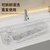 Estante de Ventosa para Baño con Ganchos, Patrón de Glaciar de Lujo Ligero, Instalación sin Taladro, Almacenamiento Impermeable para Lavabo de Baño
