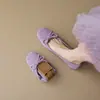2026 Nuevos Zapatos Planos de Ballet Plateados Estilo Francés Primavera/Verano Piel Suave Zapatos de Abuela Zapatos Individuales Estilo Pequeño Xiang para Mujer Lazo