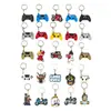 Llavero Colgante de Goma Suave de PVC Decoración para Mochila Dibujos Animados Juego Llavero Accesorio para Llavero Creativo