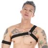 Arnés de Pecho para Hombre con Tirante Asimétrico de Color Sólido, Body Gay con Tanga Sexy sin Espalda para Hombre