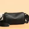Bolsa Feminina Elegante da Moda Couro Bovino de Primeira Camada Cor Sólida Face de Rede Ombro Único Transversal 2022 Venda Quente Transfronteiriça Textura
