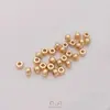 Ouro 14K Preenchido Cor Duradoura Rodinha de Camada Dupla Contas Espaçadoras de Linha Dupla Contas Cilíndricas Contas Soltas Feitas à Mão Materiais para Pulseira DIY Acessórios de Joias