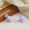 Salida de Verano Estilo Ins Pendientes Coloridos de Gelatina Frijol Dopamina Pinzas para Orejas en Espiral Mosquitera Pendientes Simples de Personalidad para Niñas