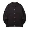 Camisa polo da moda Rumeng estilo japonês com mangas raglã, design de malha simples para homens, corte solto, adequada para casais e versátil para uso casual no outono