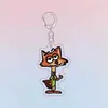 Chaveiro Zootopia Desenho Animado Fofo Nick Judy Casal Pequeno Pingente para Dar aos Amigos Pequenos Presentes