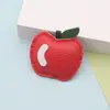 Nuevo Lindo Encanto de Bolso con Forma de Manzana Frutal con Diseño Personalizado, Llavero Colgante de Cuero PU de Manzana Al Por Mayor