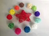 Bola de ratán, bola de ratán para aromaterapia, Corazón de melocotón tejido de ratán, Estrella de cinco puntas tejida de ratán, decoración del hogar, manualidades colgantes