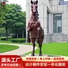 Escultura Personalizada de Caballo Galopando de Bronce Fundido, Caballo de la Dinastía Tang, Caballo del Zodiaco, Escultura de Animal Grande de Bronce, Fabricante de Caballo de Metal Cobre