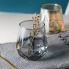 Taza de Vidrio Creativa de Moda Estilo Europeo Diamante Taza de Agua Estilo Ins Colorida Diamante Octagonal Taza de Agua Taza de Cerveza Transfronteriza