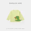 [100% Algodón] Camiseta Infantil Dudu, Ropa de Manga Larga 100% Algodón para Niños, Ropa de Bebé para Niñas, Tops de Primavera