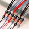 Corda para colar de ébano diy trançada fivela de segurança corda de pingente de ágata jade atacado homens e mulheres cordão de seda prateada Xiangyun