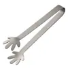 Pinza para Cubitos de Hielo Mini de Acero Inoxidable Tamaño de la Palma, Pinza para Alimentos, Pinza para Galletas y Snacks, Pinza para Frutas, Pinza para Cubos de Azúcar