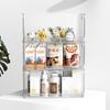 Organizador de Escritorio Transparente para Cosméticos, Almacenamiento para Mascarillas, Productos de Cuidado de la Piel y Labiales, Estante de Almacenamiento, Caja de Almacenamiento para Cocina