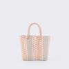 Bolsa Cuadrada Tejida a Mano de Plástico Color Macarrón Verano Contraste Moda Nicho Playa Viaje para Niños