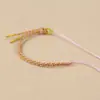 Pulsera de Media Cuenta y Media Cuerda Tejida a Mano, Nueva Tendencia Nacional Cuerda de Mano Semi-Terminada, Pulsera Original Pulsera de Cuentas DIY