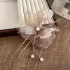 Horquilla de Ébano para Mujer con un Toque Fresco y Elegante, Horquilla de Flor de Magnolia, Accesorio para el Cabello de Estilo Tradicional para Peinados Recogidos Diarios