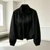 Nueva Chaqueta Cortavientos con Cuello Alto para Mujer, Estilo Nuevo de Primavera y Otoño, Petite, Delgada, Casual, Chaqueta para Mujer