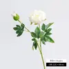 Decoración del hogar de estilo ins nórdico, ramo de peonías artificiales, peonía artificial fresca y simple de estilo coreano con 2 cabezas de flor