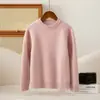 Suéter de Cachemira Otoño e Invierno Nuevo para Niños Hombres y Mujeres Niños Medianos y Grandes Cuello Redondo Cálido Color Sólido Suéter Pullover Engrosado
