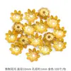 100 Piezas de Accesorios Base de Flor Hechos a Mano para DIY, Cuentas Espaciadoras y Piezas de Materiales para Broches de Pelo y Aretes de Joyería DIY, Venta Directa de Gran Venta