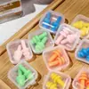 Protetores auriculares de silicone para redução de ruído, sono, prevenção de ruído, natação estudantil, à prova d'água, intra-auricular, isolamento acústico super