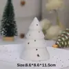 Árvore de Natal de Fita Cerâmica Colorida Novo Recorte Luz LED Fosca Presente de Natal Pequena Casa Enfeites de Mesa