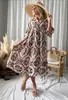 Nueva Moda de Vestido Camisero Estampado para Mujer para Comercio Transfronterizo