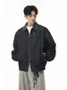 NASA SOBRE Chaqueta de trabajo retro americana lavada para hombre, nuevo estilo primavera y otoño 2026, abrigo casual holgado con cuello de solapa