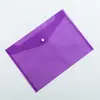 Bolsa de Archivo Transparente A4 de Gran Capacidad Personalizada PP Engrosado A5 Plástico con Broche A3 Almacenamiento Bolsa para Archivos de Contrato