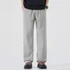 Verão Novo Secagem Rápida Seda de Gelo Tecido Externo Calça Casual Preta Calça Casual Masculina