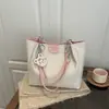 Bolso Tote Texturizado para Mujer, Bolso de Gran Capacidad para Viajar, Versátil de Alta Gama de un Solo Hombro para Estudiantes Universitarios, Resistente a las Manchas, Función Cyber