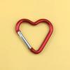 1 Pieza Mosquetón de Aluminio en Forma de Corazón Clip Llavero Gancho para Llavero para Exteriores Hebilla Colgante para Botella de Agua Accesorios para Kit de Viaje