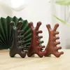 Peine Masajeador Multifuncional de Sándalo para Terapia del Cuero Cabelludo y Gua Sha, Peine Pequeño Portátil de Madera para el Cuero Cabelludo, Cuatro en Uno para Uso Doméstico