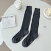 Calcetines de verano para mujer Mihimihi, calcetines de malla transpirables hasta la pantorrilla, medias de seda, calcetines holgados calados, calcetines largos para mujer